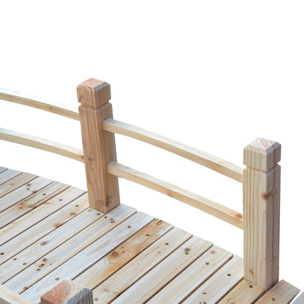 Zahradní můstek se zábradlím, nosnost 180 kg