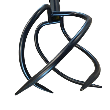 Garden Claw Rake with Handle – 4 Spiral Tines