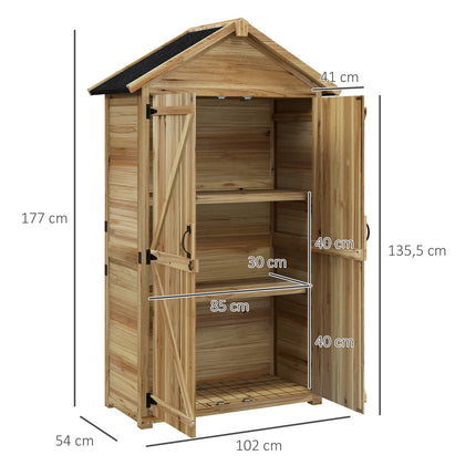 Zahradní domek se zámkem, 0.43m², asfaltová střecha