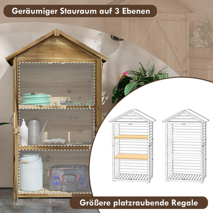 Zahradní domek se zámkem, 0.43m², asfaltová střecha