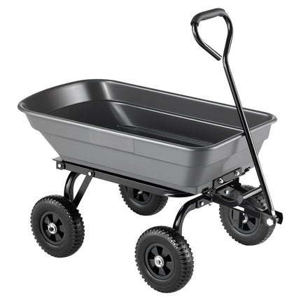 Garden Dump Cart, 181 kg Poly Tray, Quick-Dump Mechanism