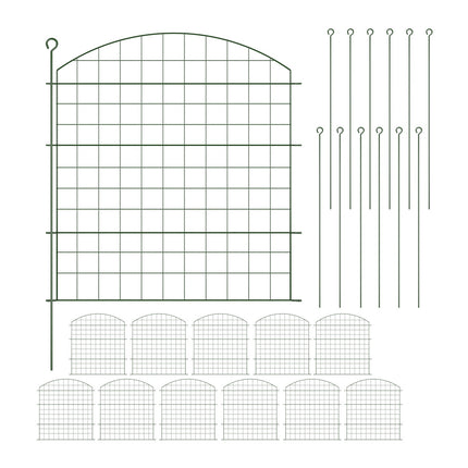 Garden Fence with Arch – Metal, Decorative, Flexible