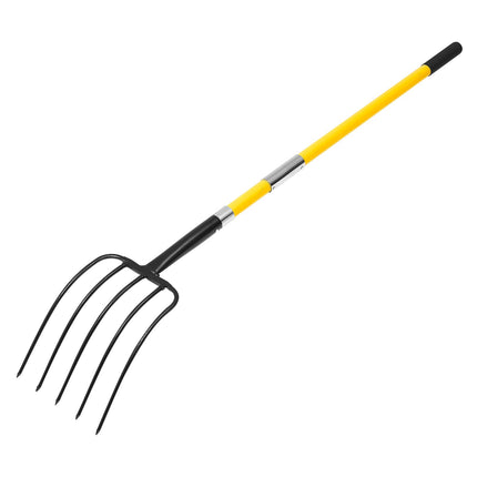 Garden Fork, 5-Tine, 57 In Fiberglass Handle, Y-Grip
