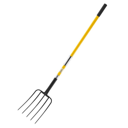 Garden Fork, 5-Tine, 57 In Fiberglass Handle, Y-Grip
