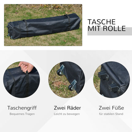 Pop-up bílý zahradní altán 2.95m UV ochrana