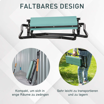 Garden Kneeler and Seat, Foldable, EVA Foam, 150 kg Capacity