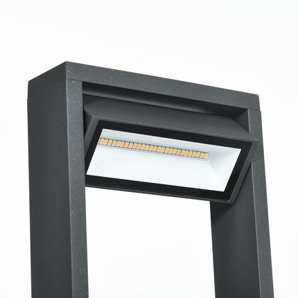 Zahradní sloupkové svítidlo, teplá LED, nastavitelné, IP65