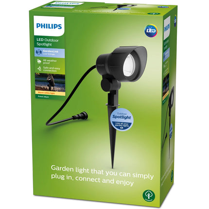 GardenLink bodové svítidlo teplá bílá 600 lm černá