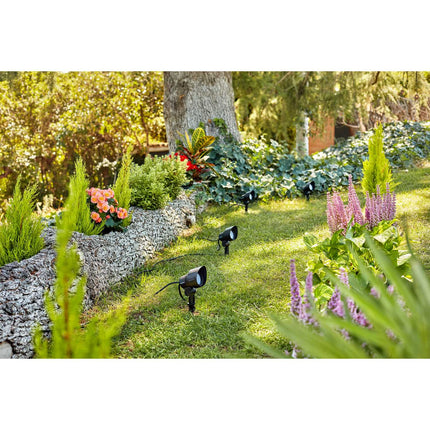 GardenLink bodové svítidlo teplá bílá 600 lm černá
