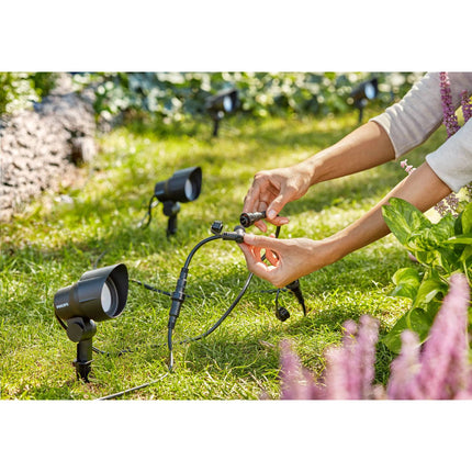 GardenLink bodové svítidlo teplá bílá 600 lm černá