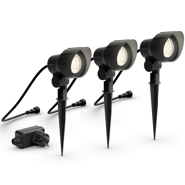 GardenLink startovací sada bodové svítidlo teplá bílá 600 lm 3 ks černá
