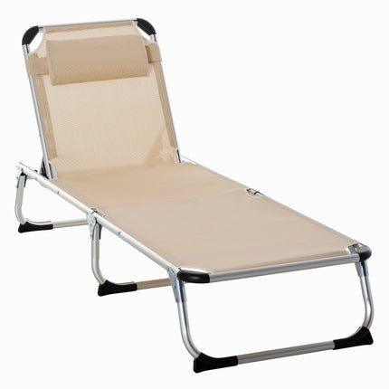 Nastavitelná zahradní židle, hliník, ergonomická síťovina