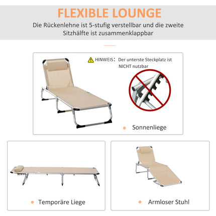 Nastavitelná zahradní židle, hliník, ergonomická síťovina