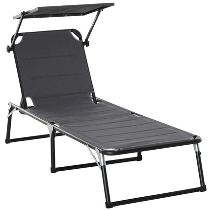 Nastavitelná hliníková zahradní židle, ergonomická a skládací