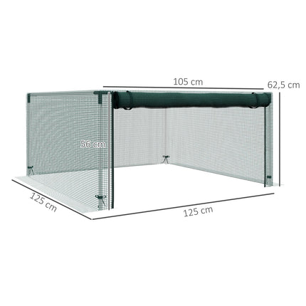 Zahradní ochranná síť proti hmyzu se zipem, 1.25x1.25M