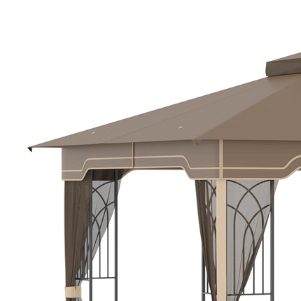Zahradní pavilon, stan s dvojitou střechou 3.65x3M a síťkou