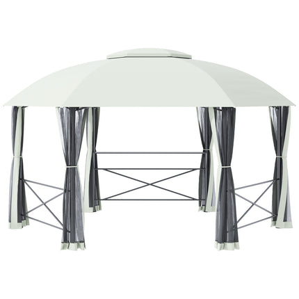 Zahradní pavilonový stan 4x5M odolný proti povětrnosti, ocel a polyester