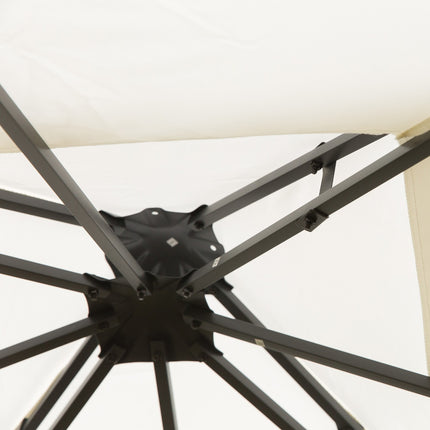 Zahradní pavilon stan, listový design, ocelový rám, 2.95x2.95M