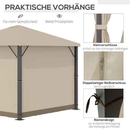 3x3M weatherproof garden pavilion tent with ventilation