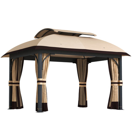 Garden Pavilion with Double-Tier Roof, UV Protection, 13m²