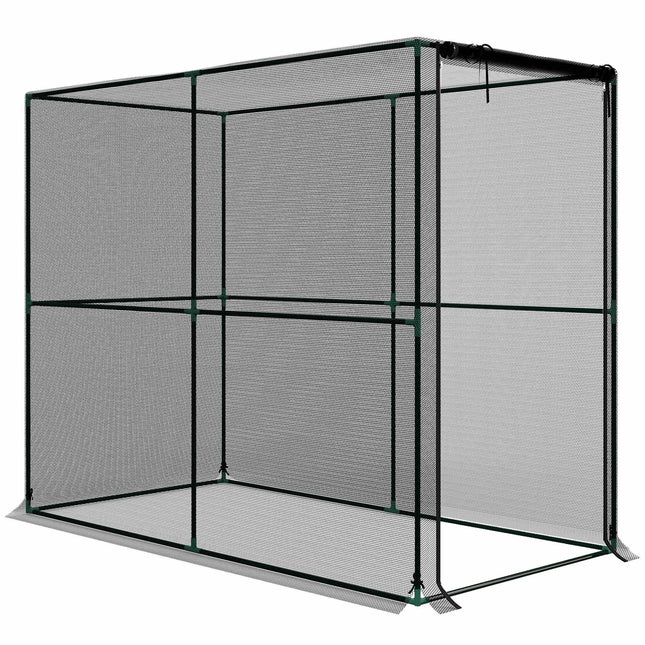 Zahradní ochranná klec na rostliny, černá, 200x100x160 cm