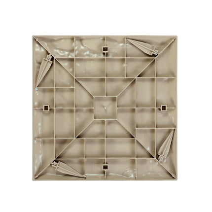 Garden Stepping Stones 16-Pack, 15.5 in Square, Beige