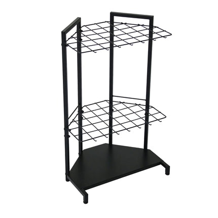 Garden Tool Rack, Steel, Holds 34 Tools, Black
