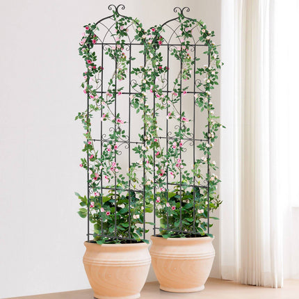 Garden Trellis for Climbing Plants, Metal, 4-Pack 87 x 20 In