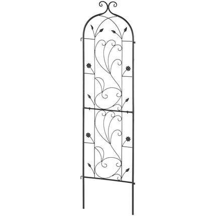 Garden Trellis for Climbing Plants, Rustproof Metal 60x15 in