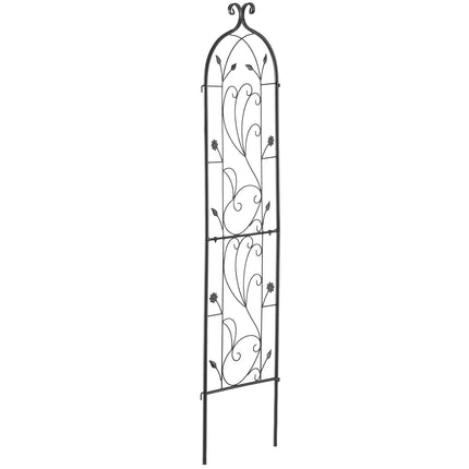 Garden Trellis for Climbing Plants, Rustproof Metal 60x15 in