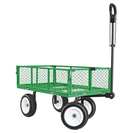 Garden Utility Cart, 900 lb Capacity, 10 in PU Tires