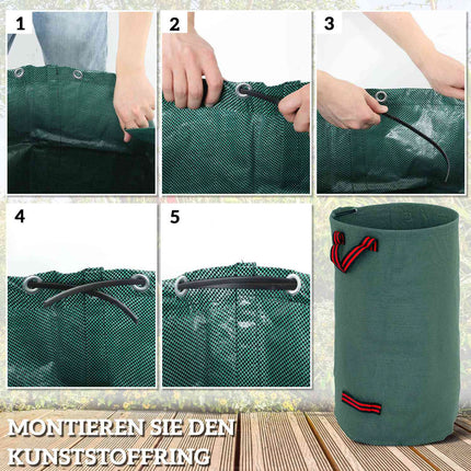 Pytle na zahradní odpad 3x120L, vodotěsné a znovupoužitelné s uchy