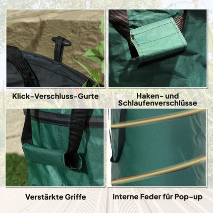 Pytle na zahradní odpad 4x86L - vodotěsné, víko na zip, znovupoužitelné