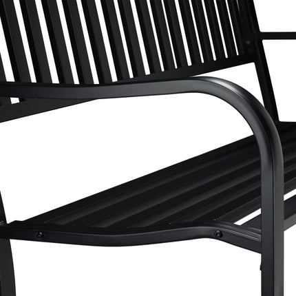 Tuinbank met metalen onderstel