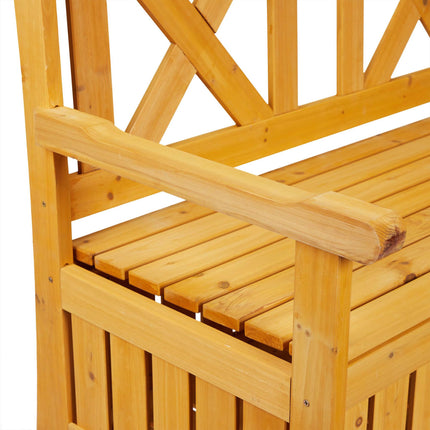 Gartenbank mit Stauraum
