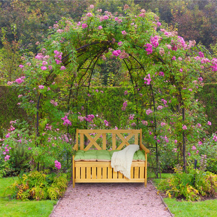 Gartenbank mit Stauraum