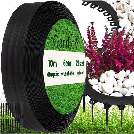 Zahradní obruba 6cm - 10m Gardlov 24562