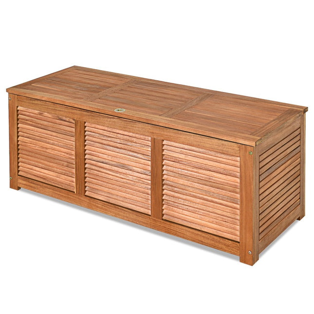 Zahradní box úložný box na zahradu a dvůr akáciové dřevo 120x45x45cm