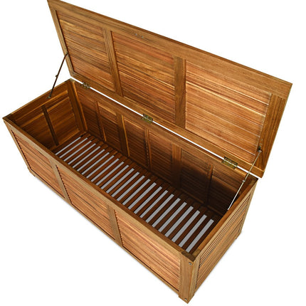 Zahradní box úložný box na zahradu a dvůr akáciové dřevo 120x45x45cm