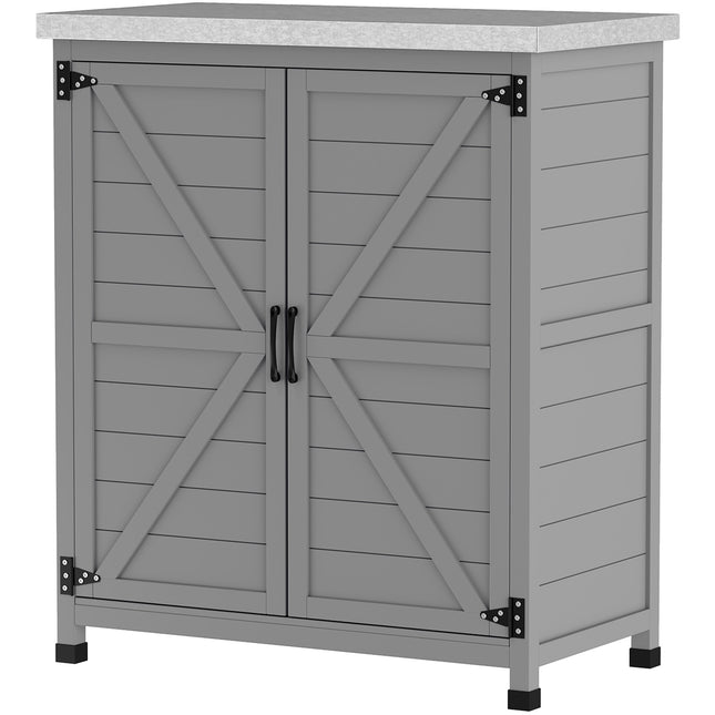 Outdoor Garden Cabinet - Weatherproof Tool Shed