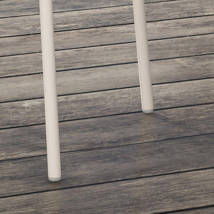 Stohovatelné zahradní židle, sada 4 ks - šedá, nosnost 120 kg