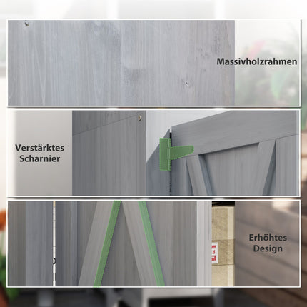 Weatherproof Garden Cabinet, Lockable, 60x60x160cm