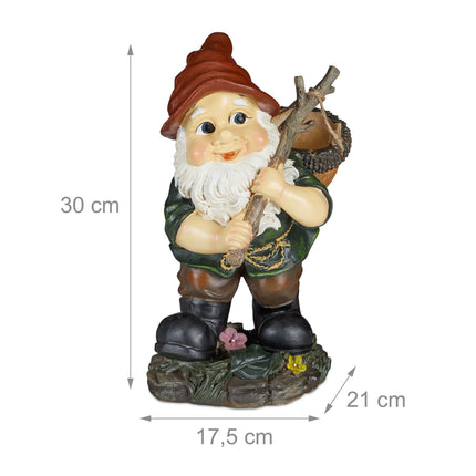Zahradní trpaslík s košíkem žaludů