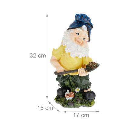 Zahradní trpaslík s lopatou