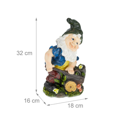 Zahradní trpaslík s kolečkem