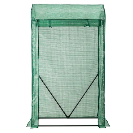Zahradní skleník 100 x 50 x 170 cm průchozí zahradní skleník zelený