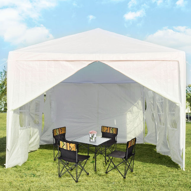 Zahradní pavilon 3x9m party stan zahradní stan s UV ochranou bílý