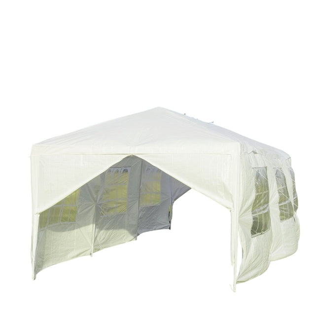 Zahradní pavilon 3x9m party stan zahradní stan s UV ochranou bílý
