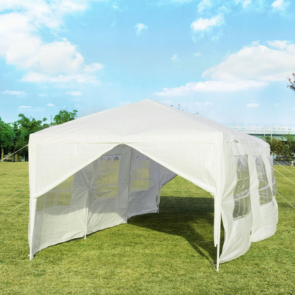 Garden pavilion 3x9m party tent garden tent UV protection tent white