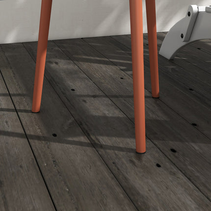 Weather-resistant round steel outdoor side table, Ø40x50H cm